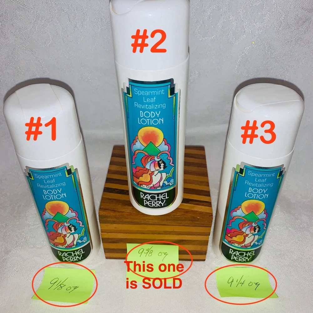 Collectible Pop Art Labels VTG Rachel Perry Spearmint Leaf Revitalizing Lotion A - Picture 7 of 16